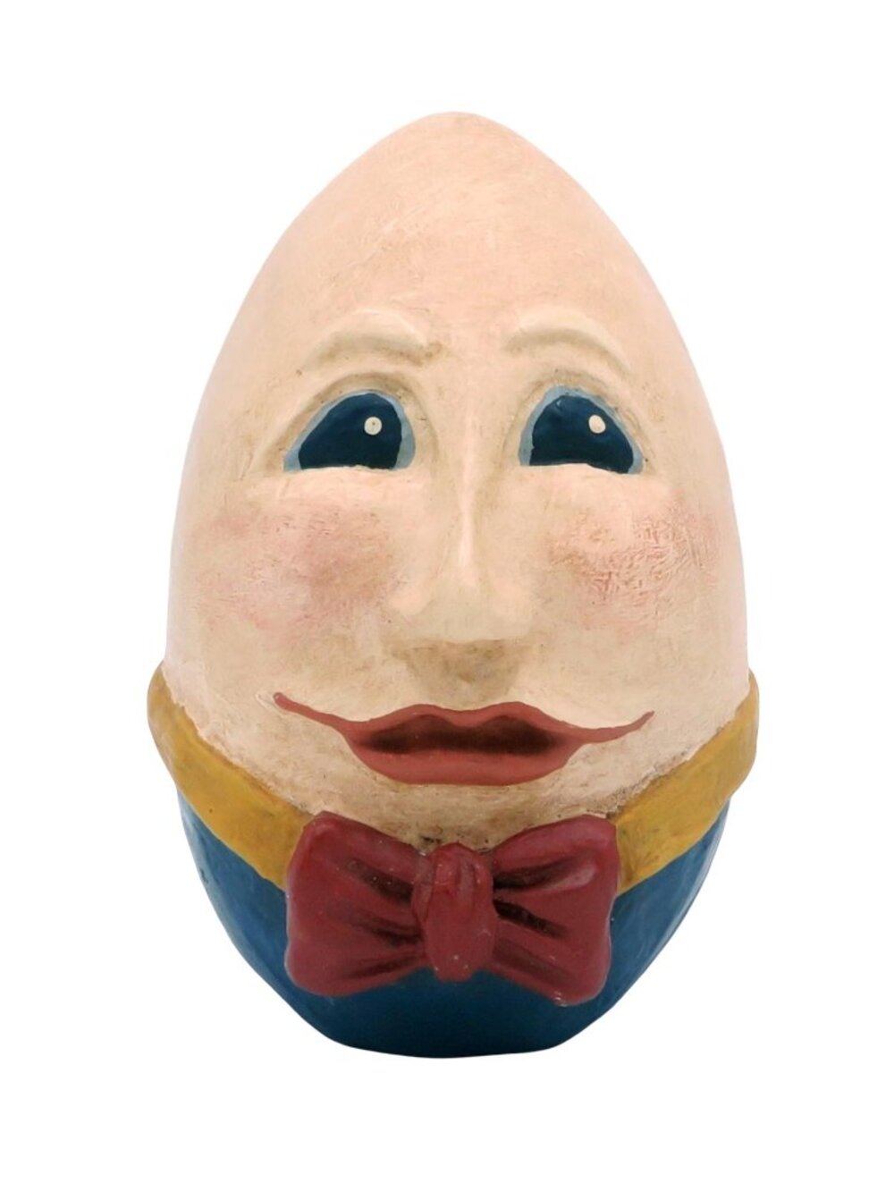 Vintage Humpty Dumpty Nursery Rhyme Folk Art Piece Hand Painted for Pull Toy